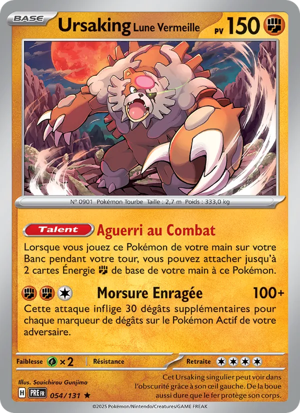 Ursaking Lune Vermeille, Évolutions Prismatiques 054