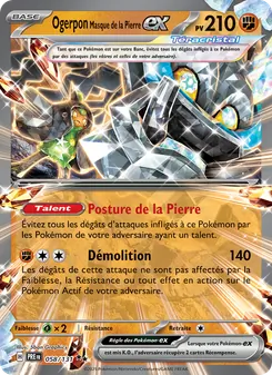 Ogerpon Masque de la Pierre-ex, Évolutions Prismatiques 058