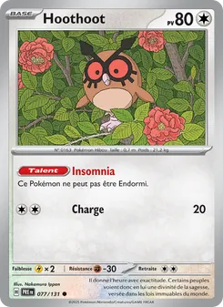 Hoothoot, Évolutions Prismatiques 077