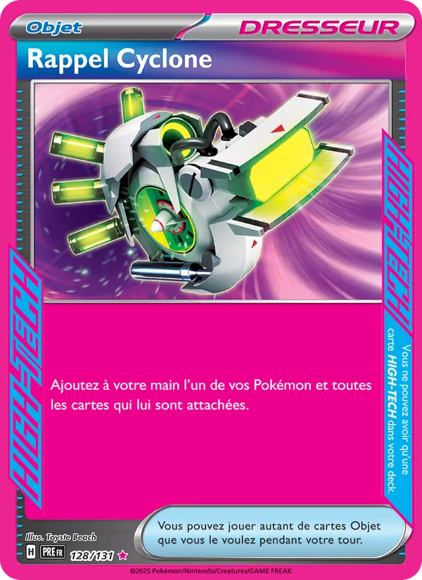 Rappel Cyclone, Évolutions Prismatiques 128
