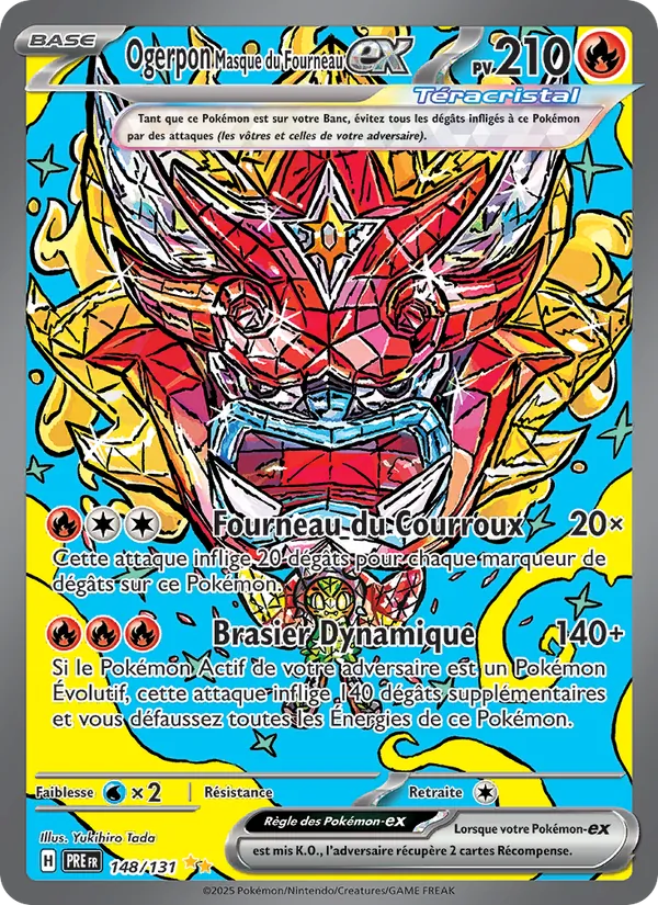Ogerpon Masque du Fourneau-ex, Évolutions Prismatiques 148