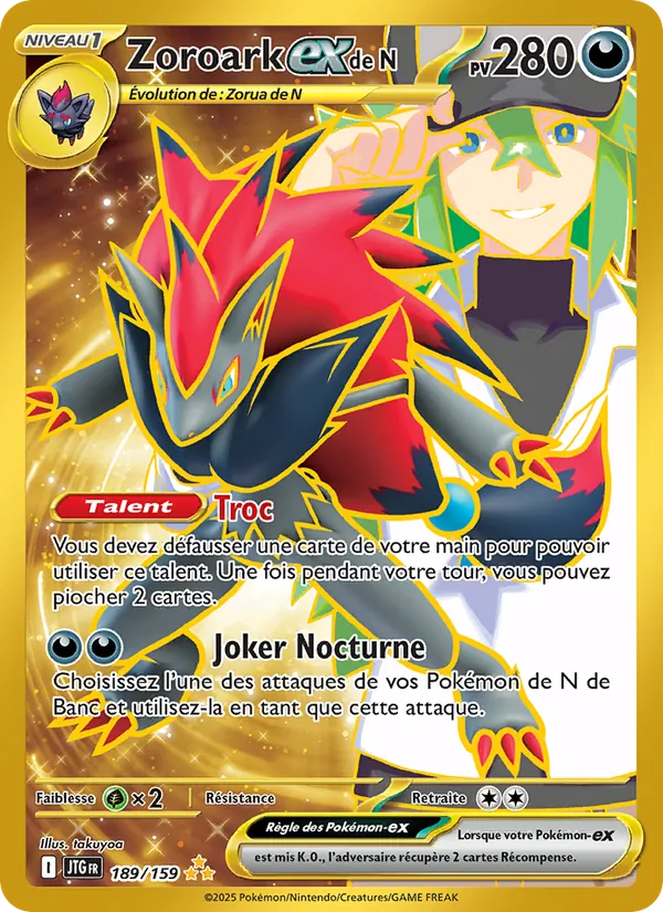 Zoroark-ex de N, Aventures Ensemble 189