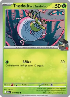 Tissenboule de la Team Rocket, Rivalités Destinées 019