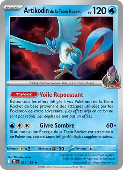 Artikodin de la Team Rocket, Rivalités Destinées 051