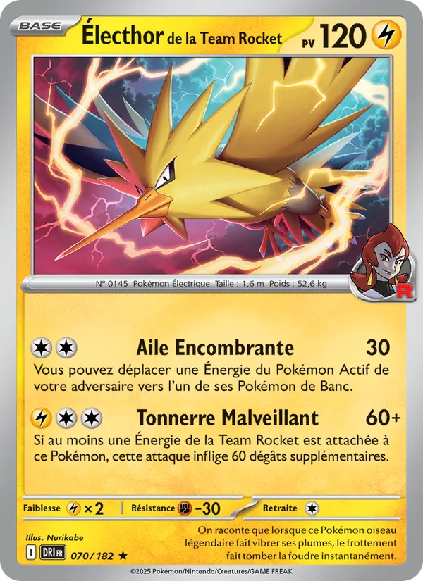 Électhor de la Team Rocket, Rivalités Destinées 070
