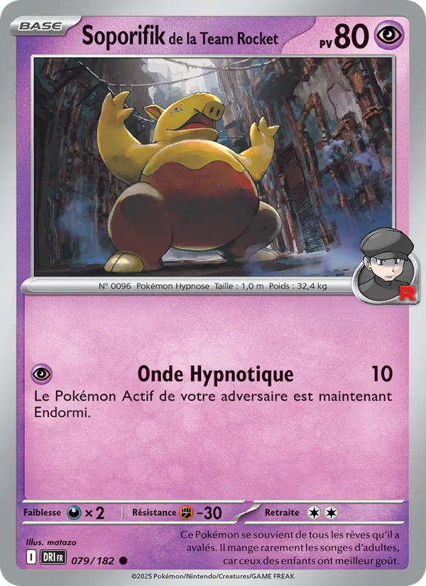 Soporifik de la Team Rocket, Rivalités Destinées 079