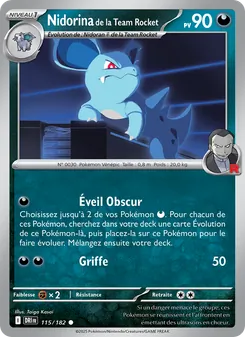 Nidorina de la Team Rocket, Rivalités Destinées 115