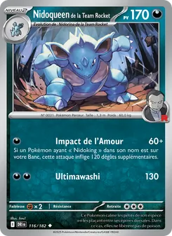 Nidoqueen de la Team Rocket, Rivalités Destinées 116