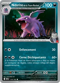 Nidorino de la Team Rocket, Rivalités Destinées 118