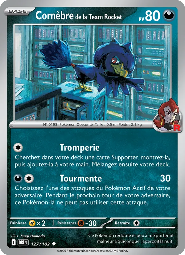 Cornèbre de la Team Rocket, Rivalités Destinées 127