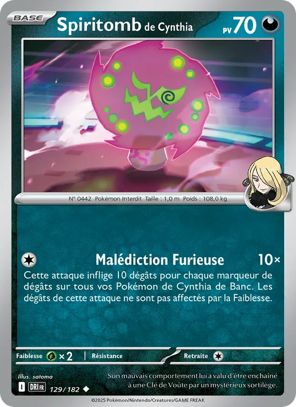 Spiritomb de Cynthia, Rivalités Destinées 129