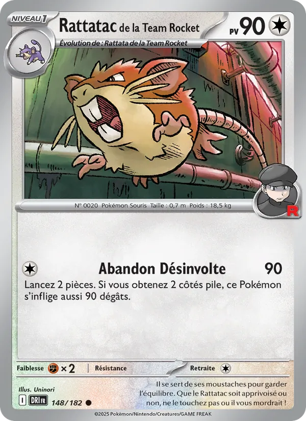 Rattatac de la Team Rocket, Rivalités Destinées 148