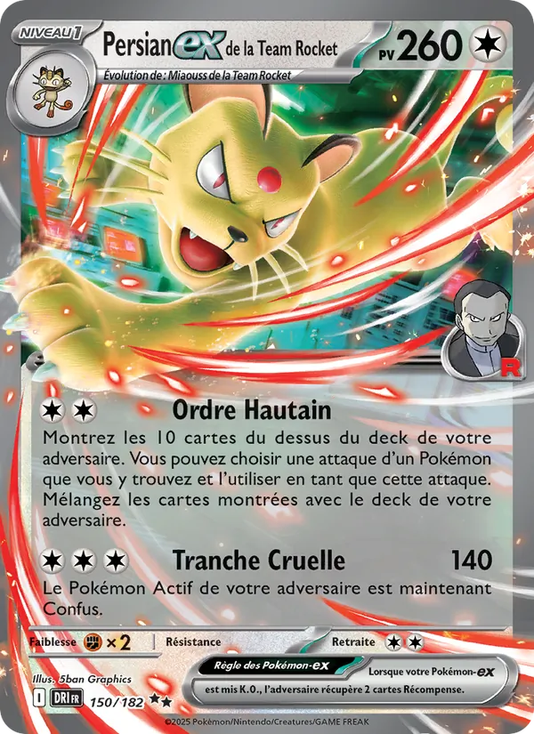 Persian-ex de la Team Rocket, Rivalités Destinées 150
