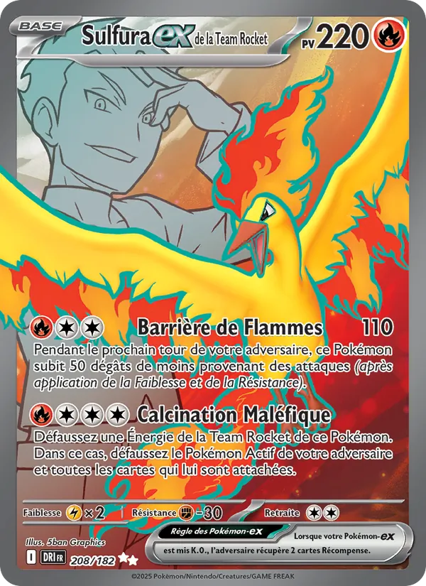 Sulfura-ex de la Team Rocket, Rivalités Destinées 208