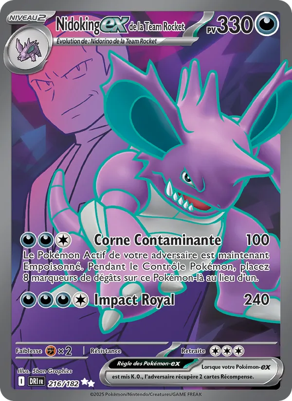 Nidoking-ex de la Team Rocket, Rivalités Destinées 216