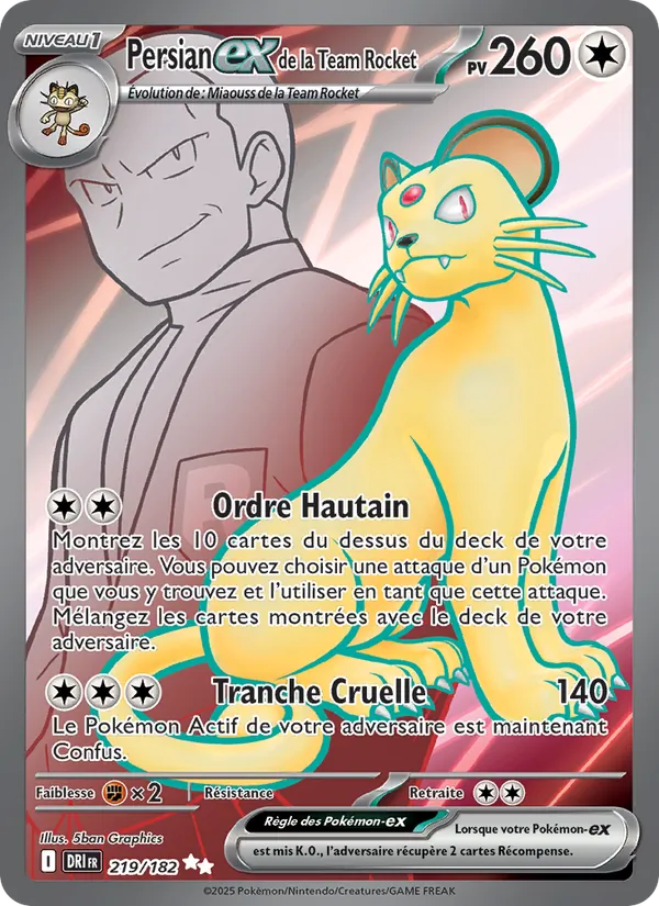 Persian-ex de la Team Rocket, Rivalités Destinées 219