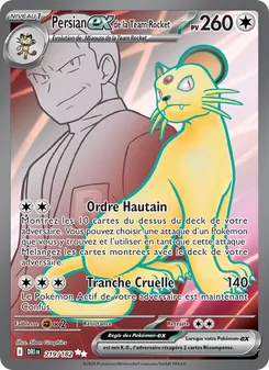 Persian-ex de la Team Rocket, Rivalités Destinées 219
