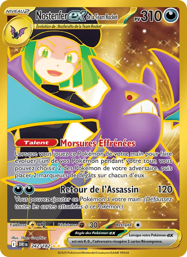 Nostenfer-ex de la Team Rocket, Rivalités Destinées 242