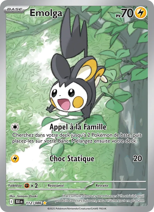 Emolga, Foudre Noire 112