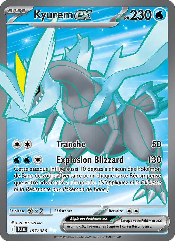 Kyurem-ex, Foudre Noire 157