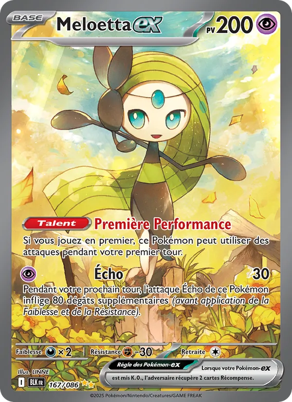 Meloetta-ex, Foudre Noire 167