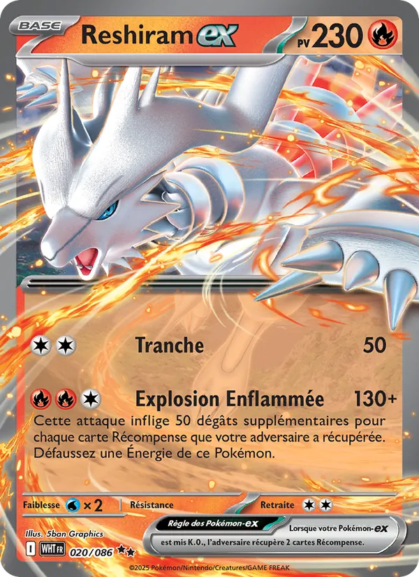 Reshiram-ex, Flamme Blanche 020