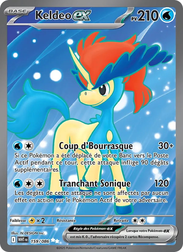Keldeo-ex, Flamme Blanche 159
