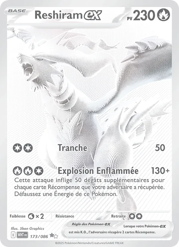 Reshiram-ex, Flamme Blanche 173
