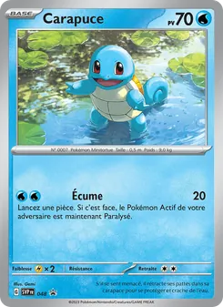 Carapuce, SVP Black Star Promos 048