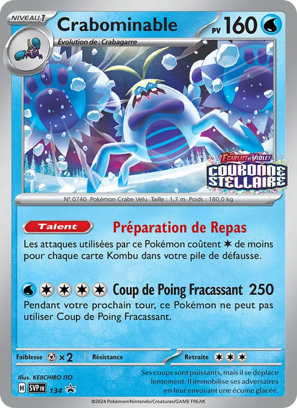 Crabominable, SVP Black Star Promos 134