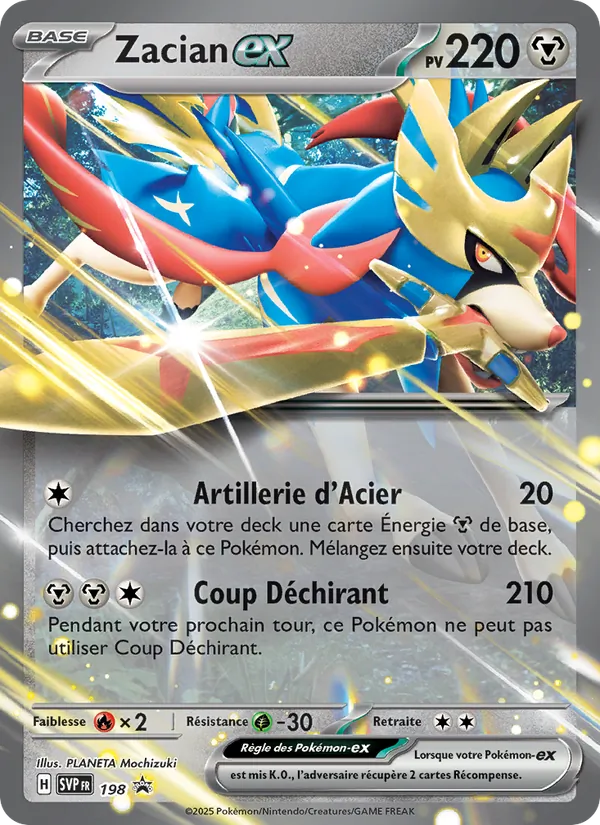 Zacian-ex, SVP Black Star Promos 198