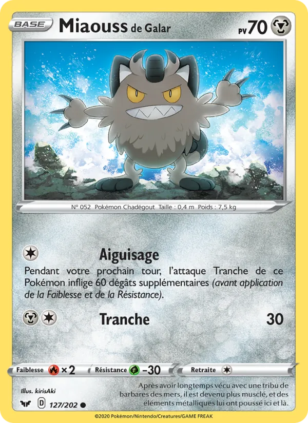 Miaouss de Galar, Épée et Bouclier 127