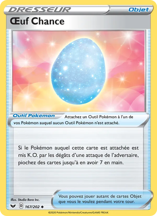 Œuf Chance, Épée et Bouclier 167
