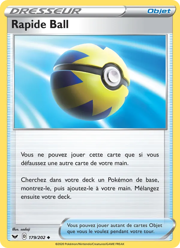 Rapide Ball, Épée et Bouclier 179