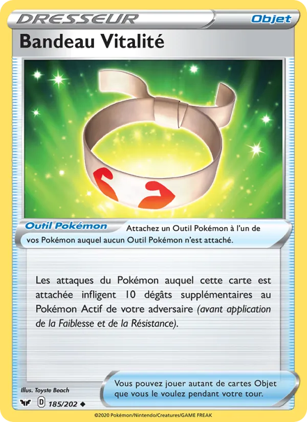 Bandeau Vitalité, Épée et Bouclier 185