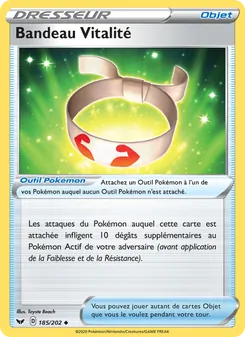 Bandeau Vitalité, Épée et Bouclier 185