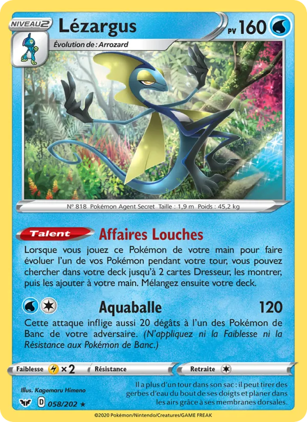 Lézargus, Épée et Bouclier 58
