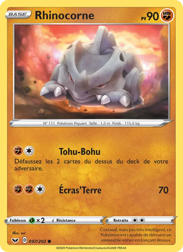 Rhinocorne, Épée et Bouclier 97