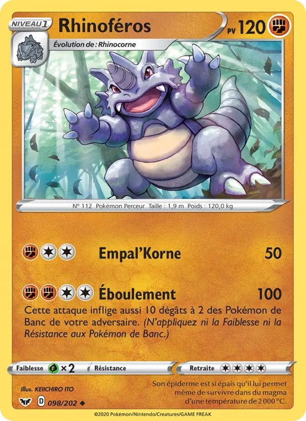 Rhinoféros, Épée et Bouclier 98