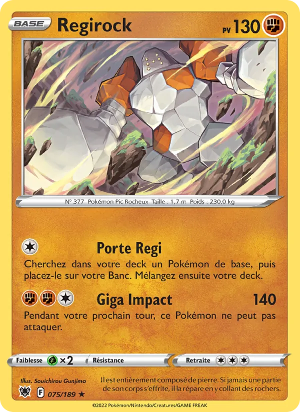 Regirock, Astres Radieux 075