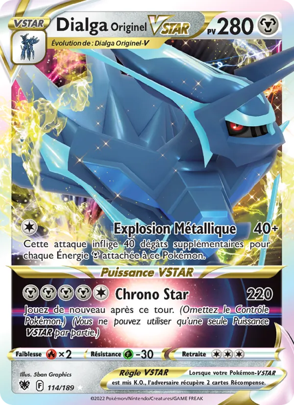 Dialga Originel VSTAR, Astres Radieux 114