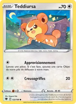 Teddiursa, Astres Radieux 122