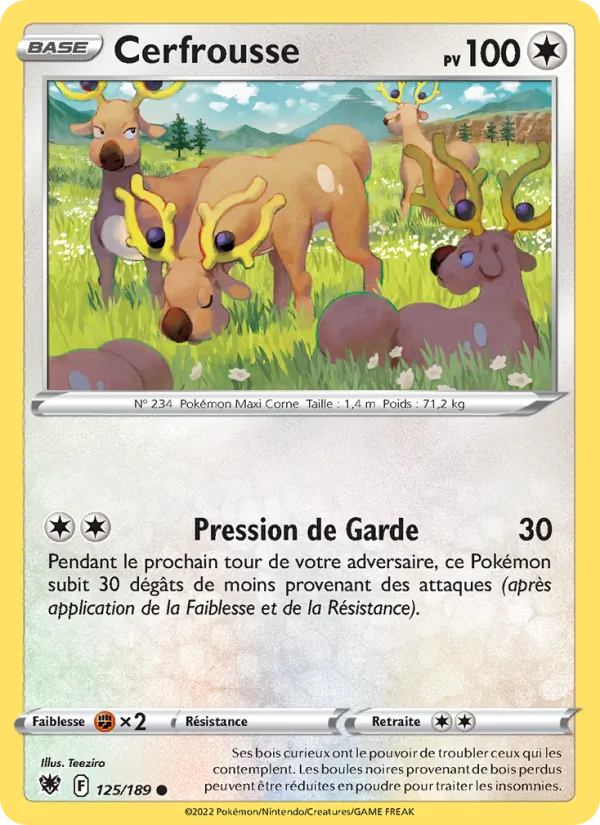 Cerfrousse, Astres Radieux 125