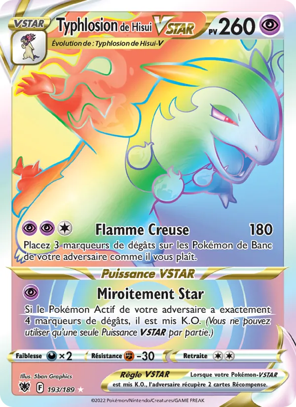Typhlosion de Hisui VSTAR, Astres Radieux 193