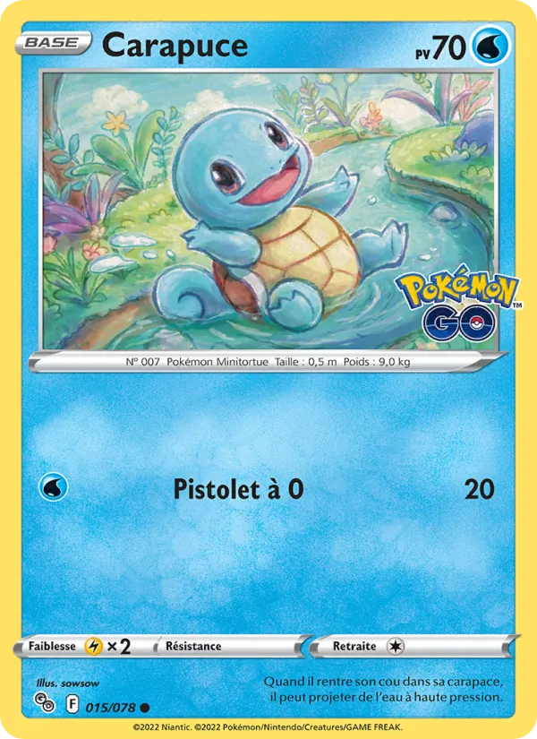 Carapuce, Pokémon GO 015