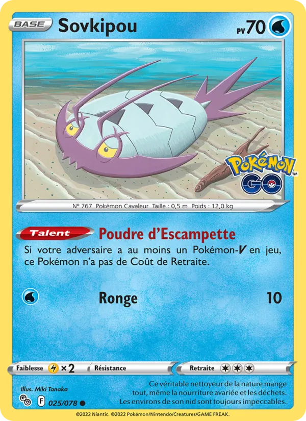 Sovkipou, Pokémon GO 025