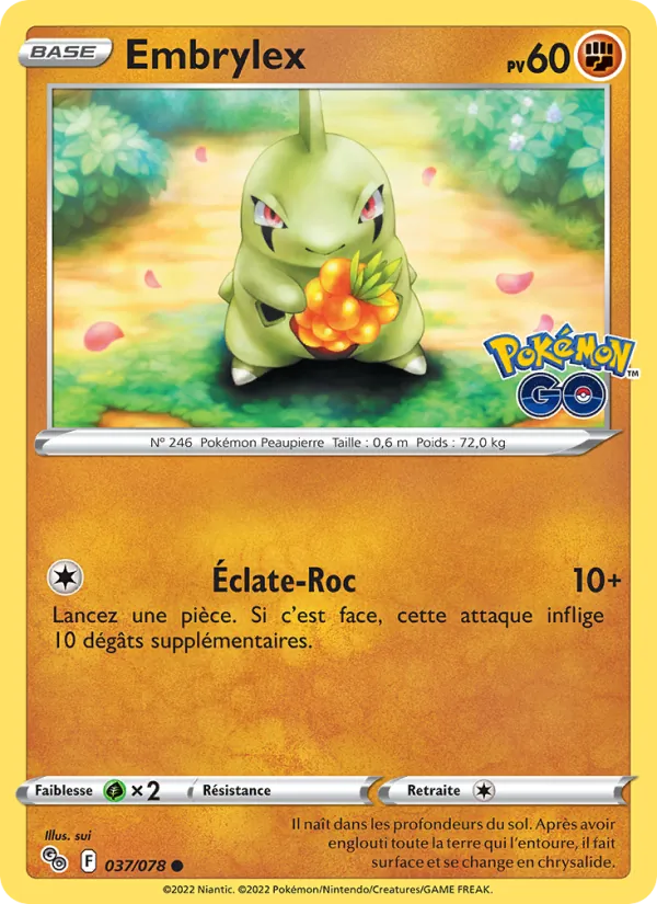 Embrylex, Pokémon GO 037