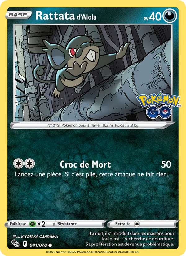 Rattata d'Alola, Pokémon GO 041