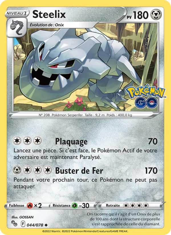 Steelix, Pokémon GO 044
