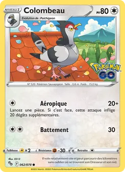 Colombeau, Pokémon GO 062